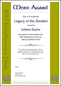 Legacy of the Zendari by Ashton Saylor